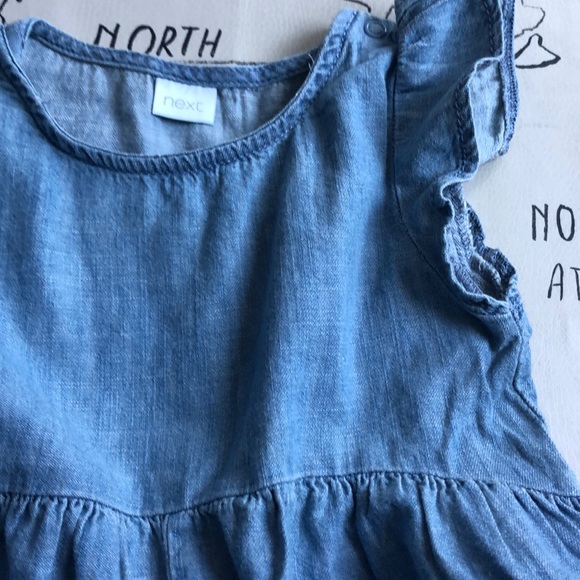 Next direct denim chambray rompers size 18m-2yr - Picture 5 of 5